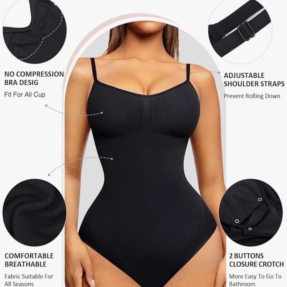 FEELINGIRL EVERYDAY WEAR SEAMLESS BODYSUIT CONTOUR SCULPT TUMMY CONTROL